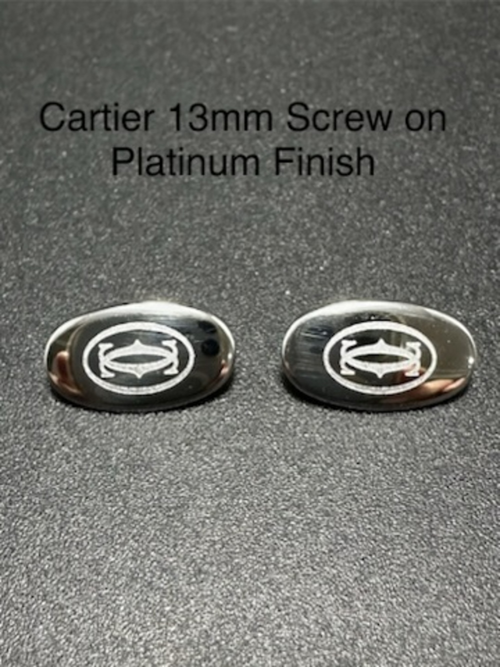 13mm Screw-In Titanium Nose Pads for Cartier Eyeglasses